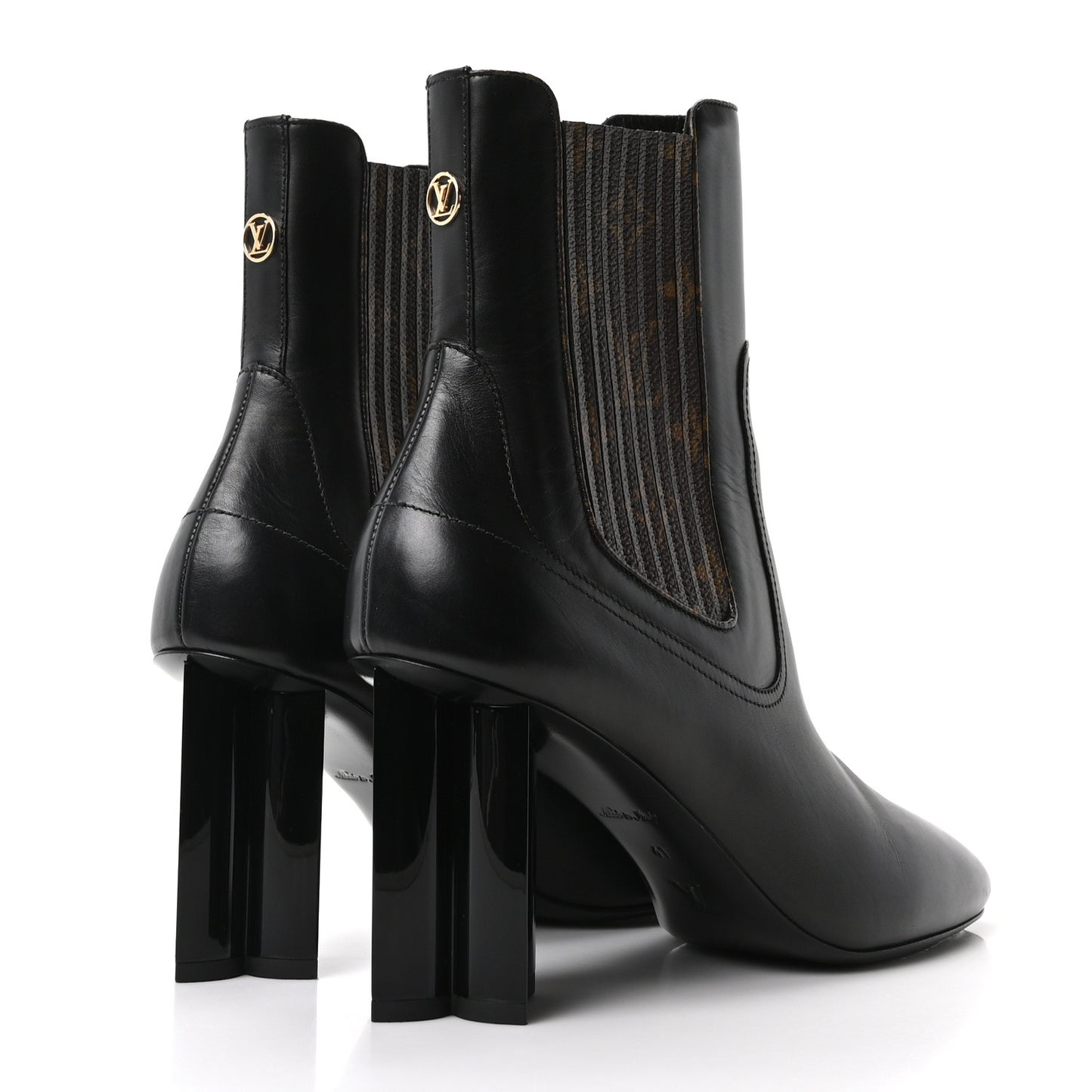 Calfskin Monogram Silhouette Chelsea Ankle Boots 41