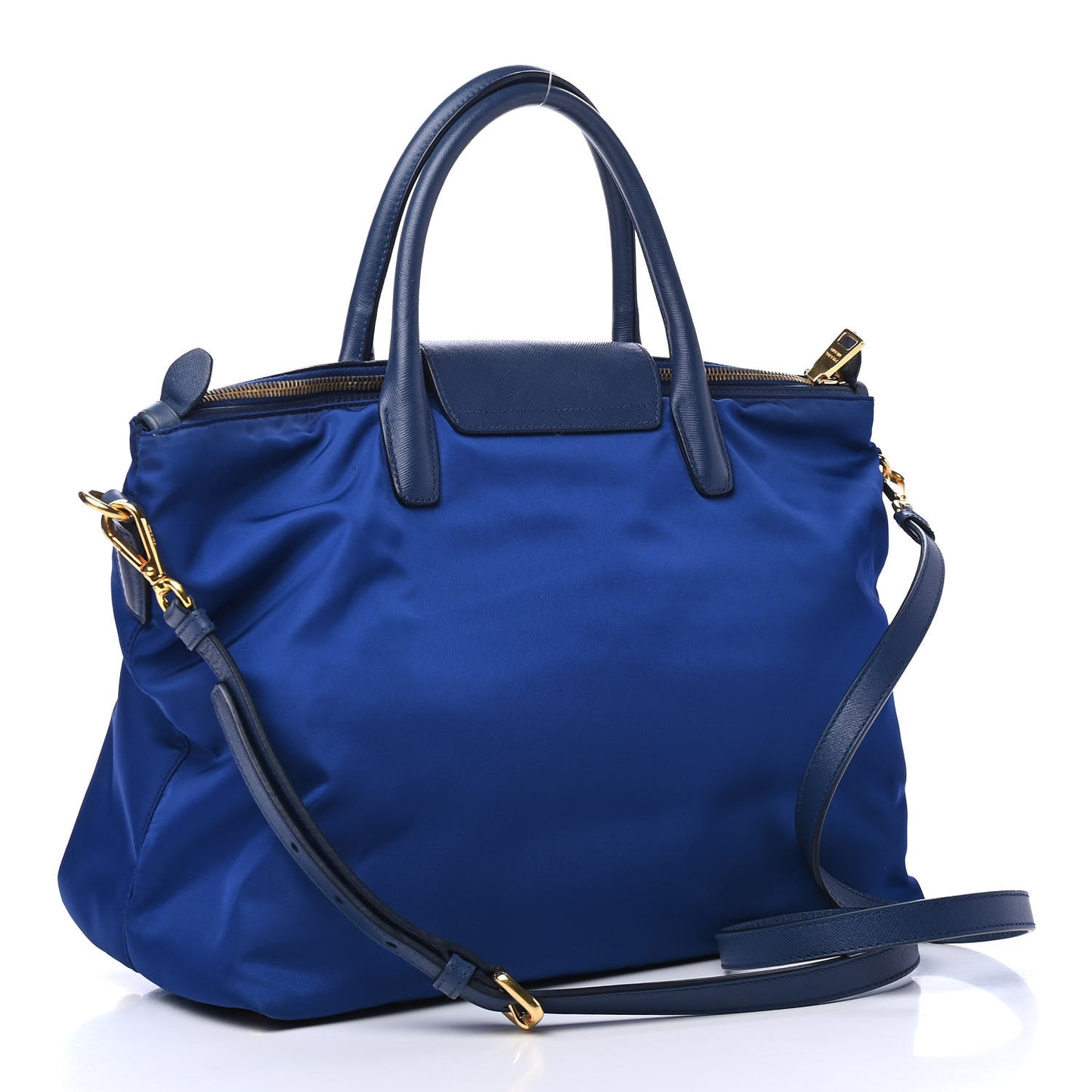 Tessuto Nylon Saffiano Tote Bleuette