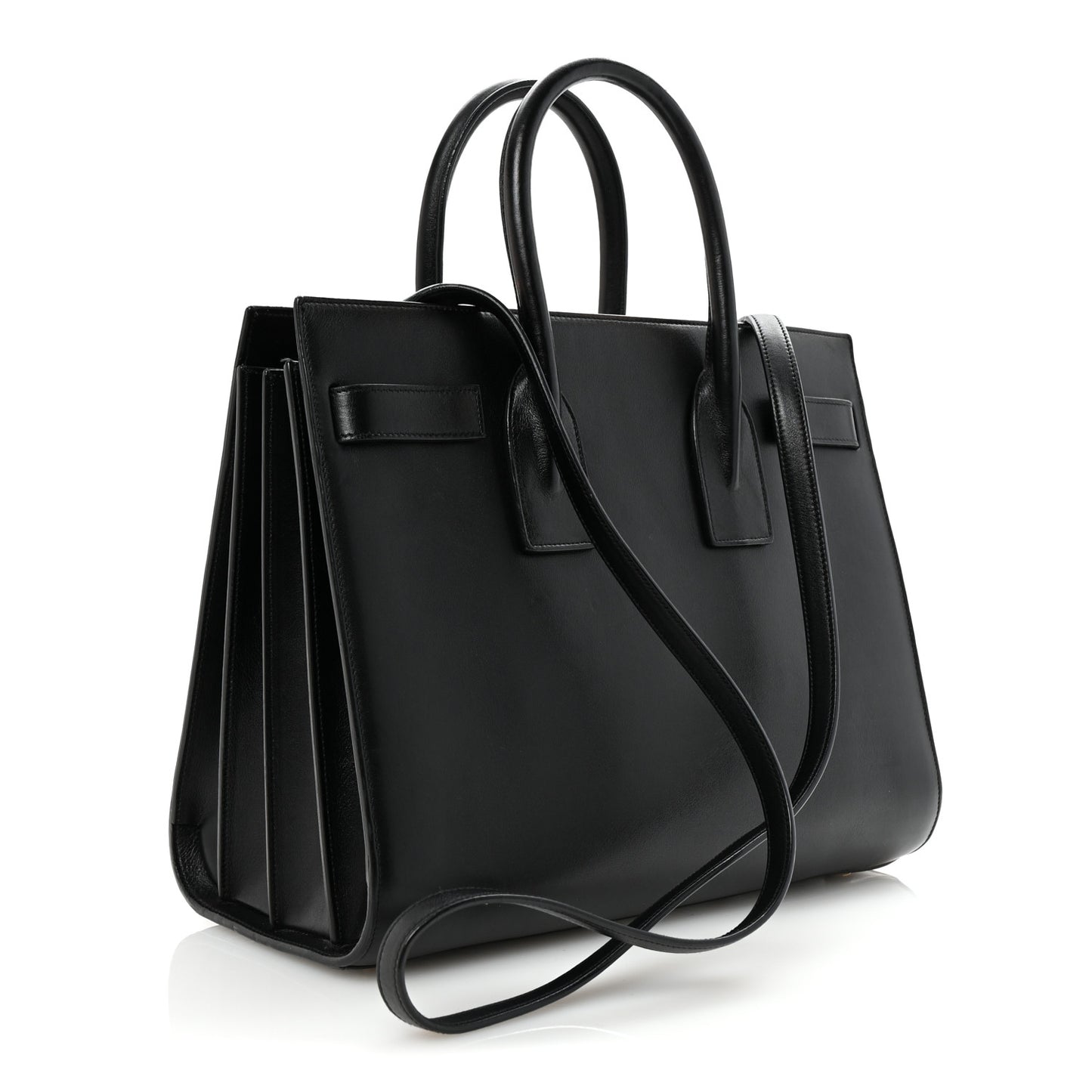 Calfskin Small Sac De Jour Black