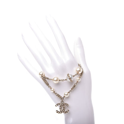 Chanel Pearl CC Chain Bracelet Gold 2 of 4