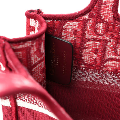 Christian Dior Oblique Mini Book Tote Red Multicolor 6 of 9