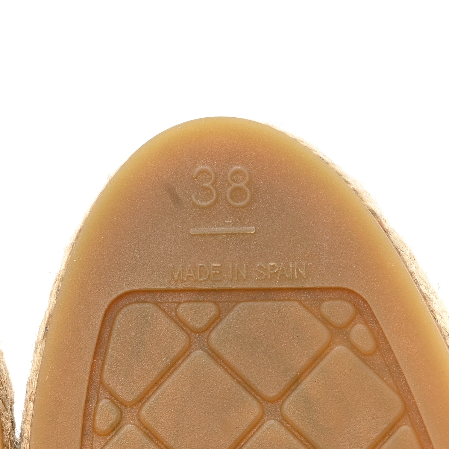 Chanel Lambskin CC Espadrilles 38 Beige Black 6 of 8