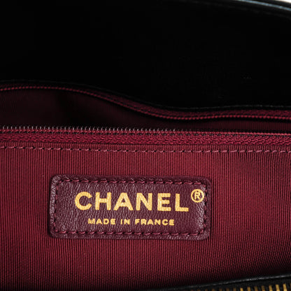 Chanel Sheepskin Quilted Mademoiselle Vintage Shopping Tote Black 6 of 7