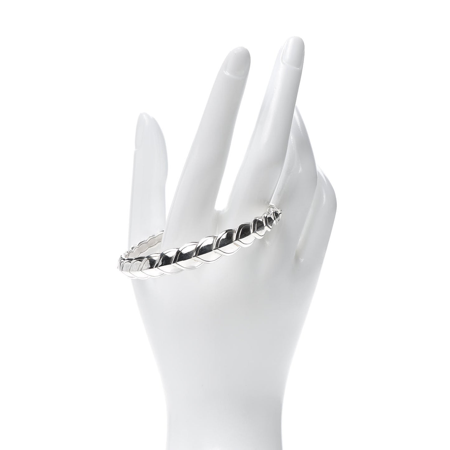 Sterling Silver Slim Legends Naga Dragon Scale Flex Cuff Bracelet
