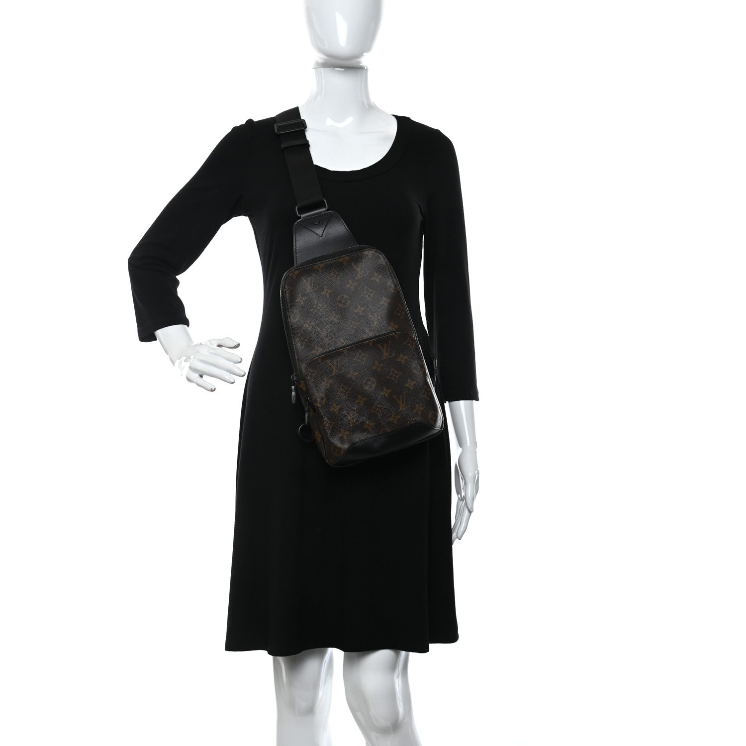 Louis Vuitton Monogram Macassar Avenue Sling Bag 2 of 10