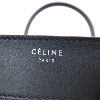 Celine Smooth Calfskin Mini Luggage Black w Pink Trim 8 of 9