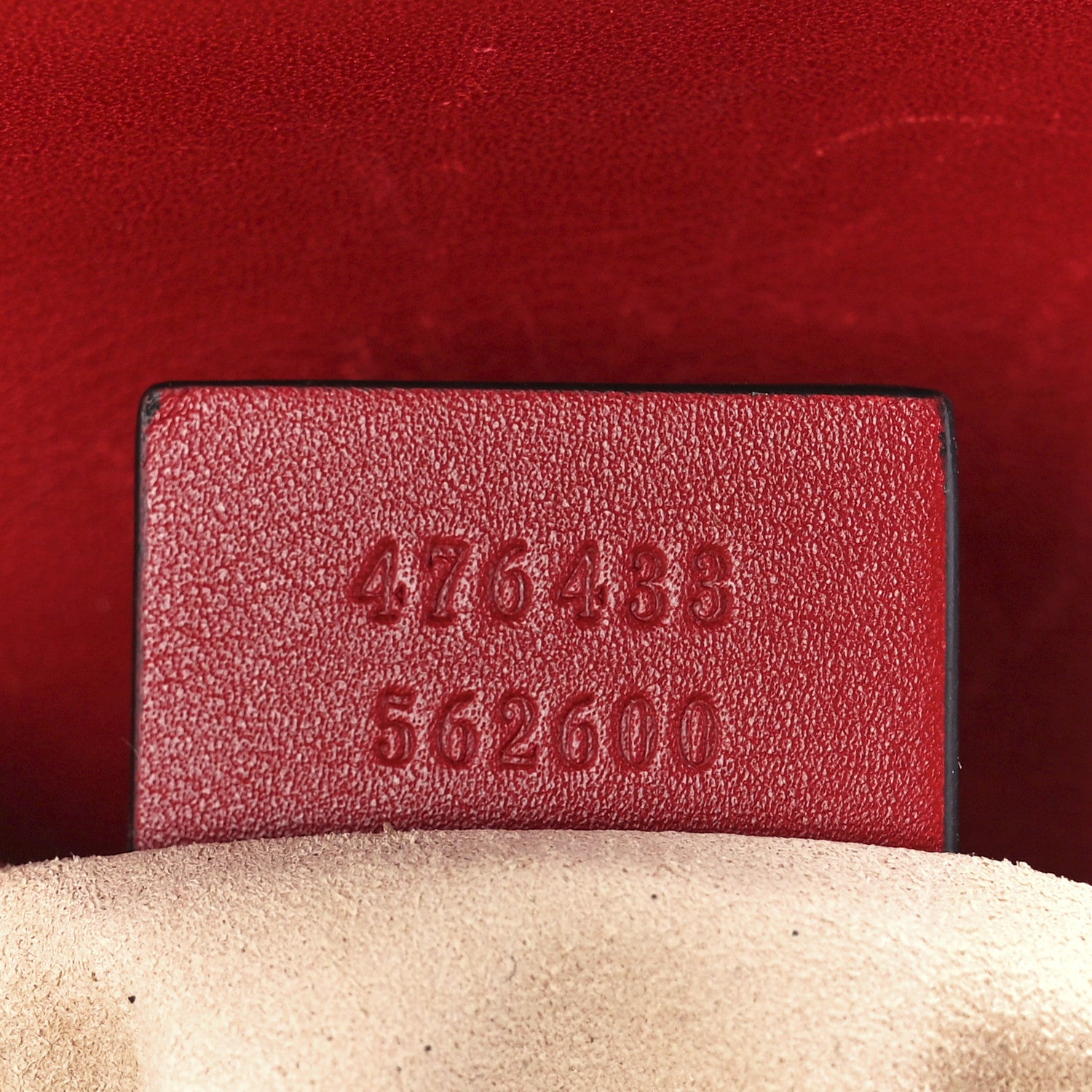 Gucci Calfskin Matelasse Super Mini GG Marmont Shoulder Bag Hibiscus Red 7 of 11