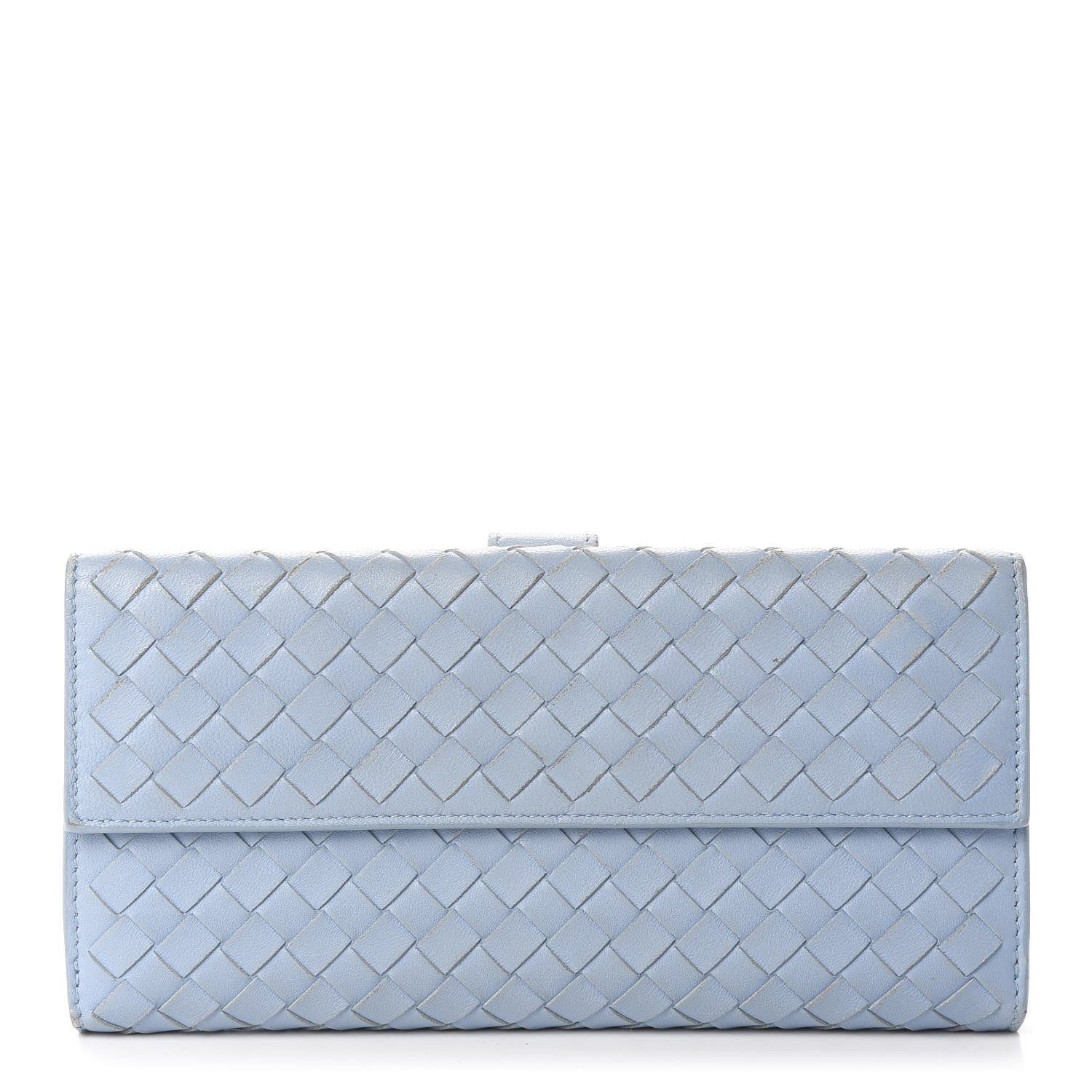 Bottega Veneta Nappa Intrecciato Continental Wallet Light Blue 1 of 8