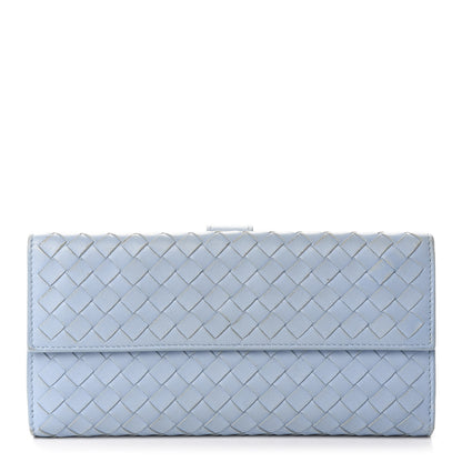 Bottega Veneta Nappa Intrecciato Continental Wallet Light Blue 1 of 8