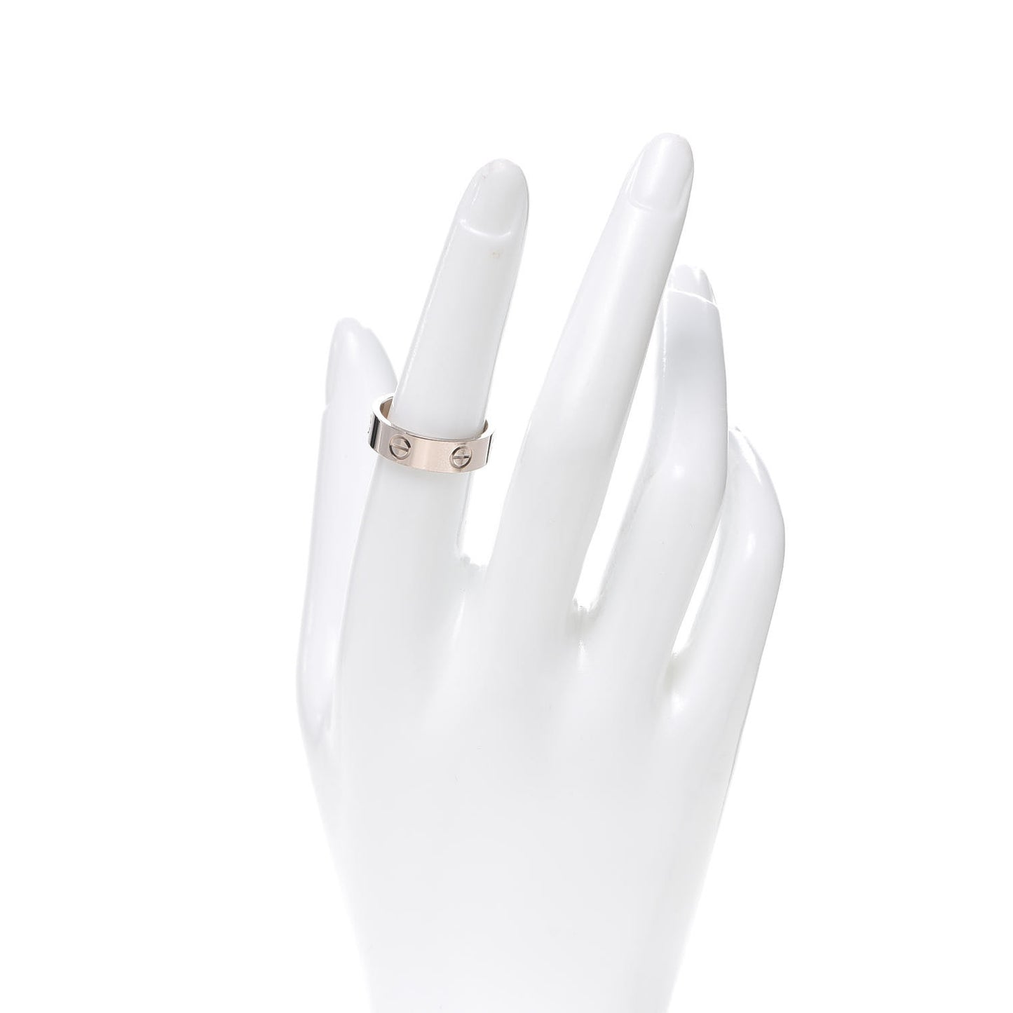 18K White Gold 5.5mm LOVE Ring 54 7
