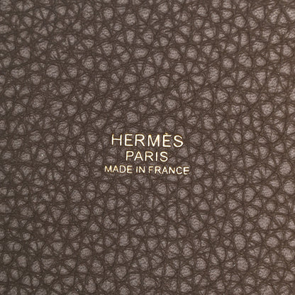Hermes Taurillon Clemence Picotin Lock 18 PM Etoupe 6 of 11