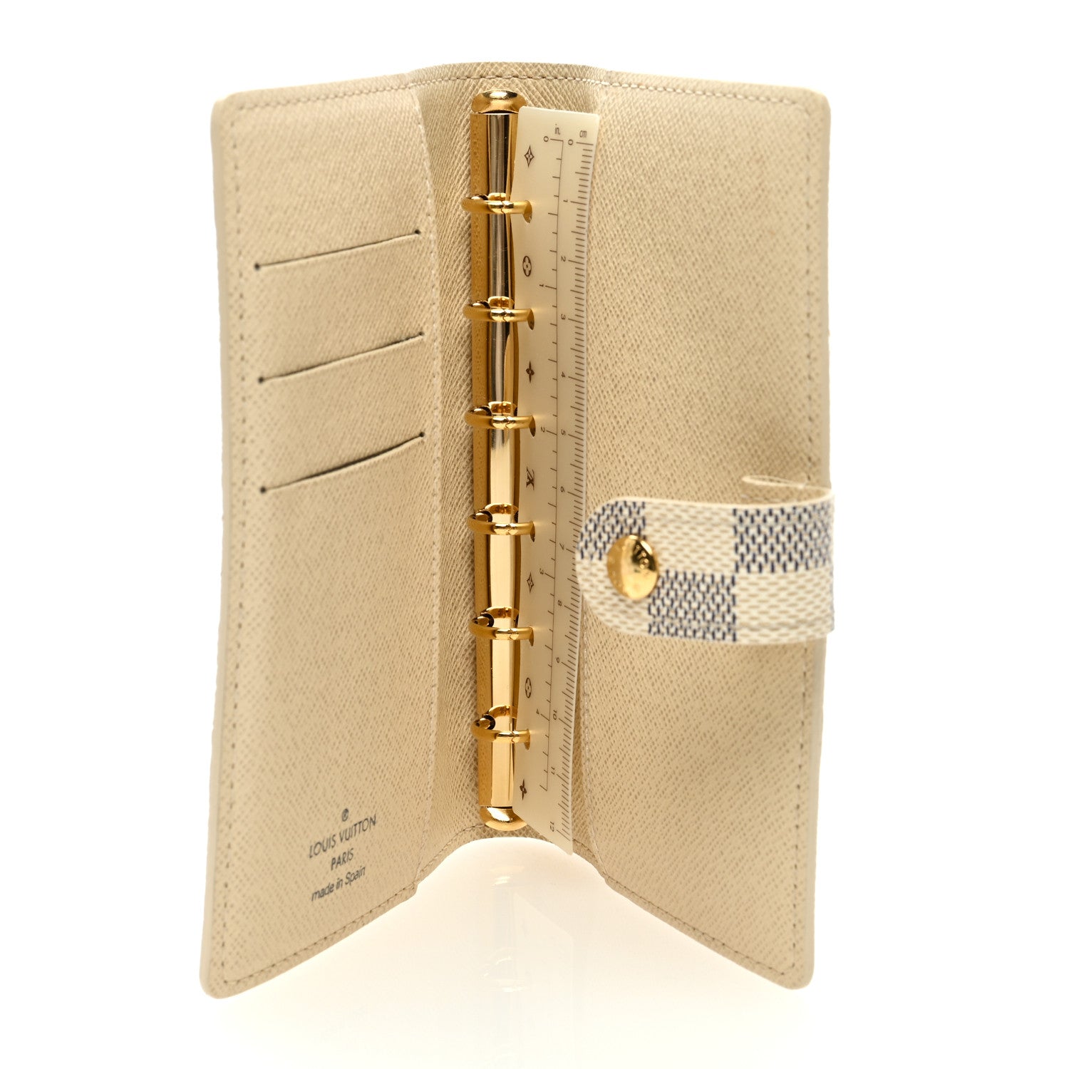 Louis Vuitton Damier Azur Small Ring Agenda Cover 9 of 12