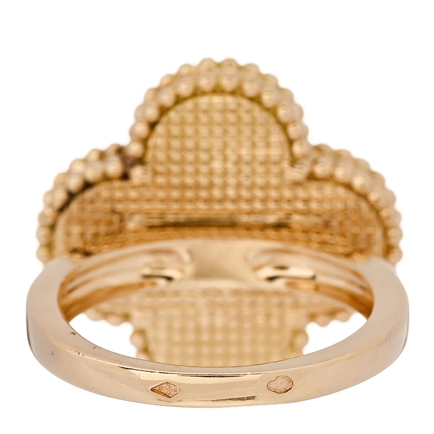 Van Cleef & Arpels 18K Yellow Gold Malachite Magic Alhambra Ring 50 5.25 4 of 6