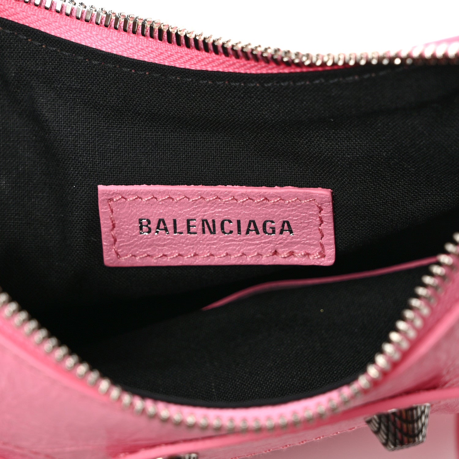 Balenciaga Agneau Arena Le Cagole Chain Shoulder Bag XS Sweet Pink 6 of 9