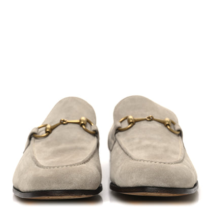 Gucci Suede Horsebit Mens Jordaan Loafers 10 Oatmeal 3 of 11