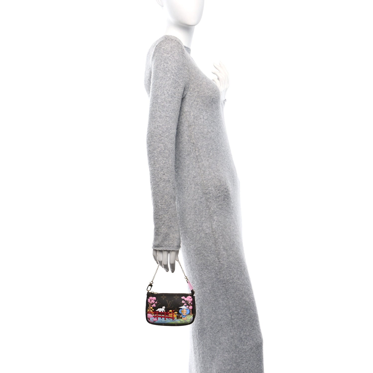 Louis Vuitton Monogram 2021 Christmas Animation Japanese Garden Mini Pochette Accessories Wisteria Pink 2 of 10