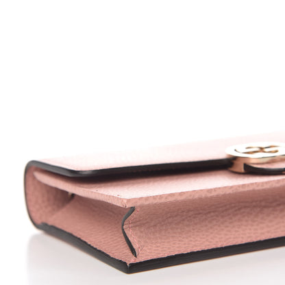 Gucci Dollar Calfskin Interlocking G Chain Wallet Soft Pink 8 of 11