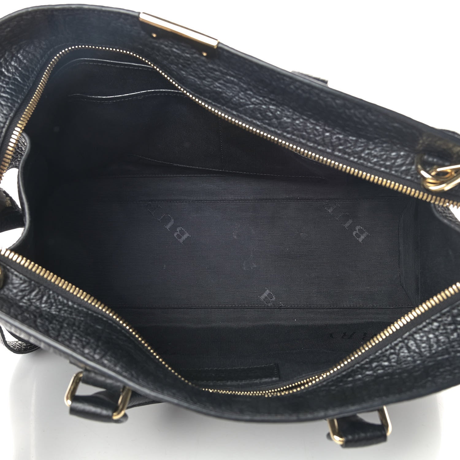 Burberry Heritage Grain Calfskin Large Clarborough Tote Black 4 of 10