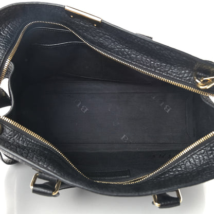 Burberry Heritage Grain Calfskin Large Clarborough Tote Black 4 of 10