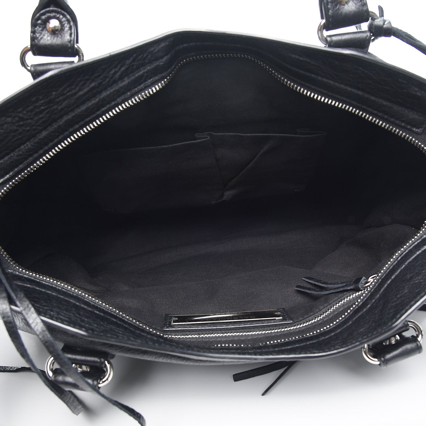 Agneau Classic Silver Hardware City Black