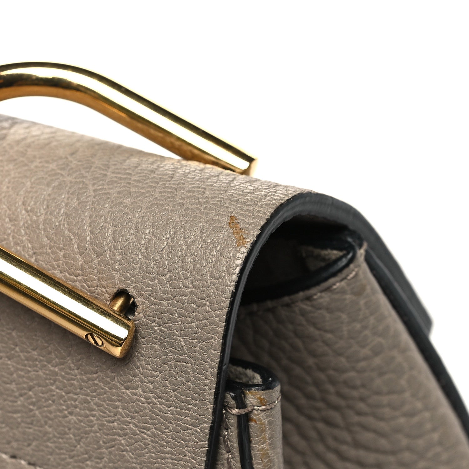 Chloe Grained Lambskin Mini Drew Shoulder Bag Motty Grey 12 of 12