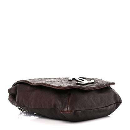 Chanel Calfskin Diamond Stitch Large Messenger Brown 4 of 12