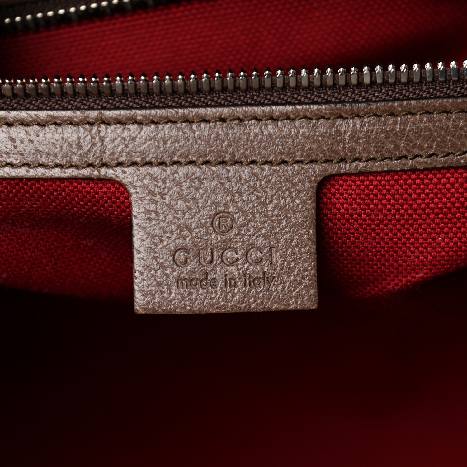 Gucci GG Supreme Monogram Textured Dollar Calfskin Medium Detail Tote Beige Ebony New Acero 5 of 10
