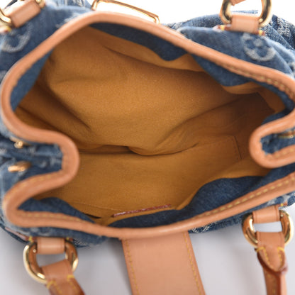 Louis Vuitton Monogram Denim Pleaty Blue 5 of 8