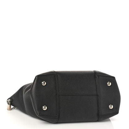 Louis Vuitton Veau Cachemire Snakeskin Soft Lockit MM Black 4 of 9