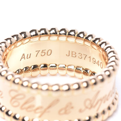 Van Cleef & Arpels 18K Yellow Gold Perlee Signature Ring 47 4.25 5 of 6