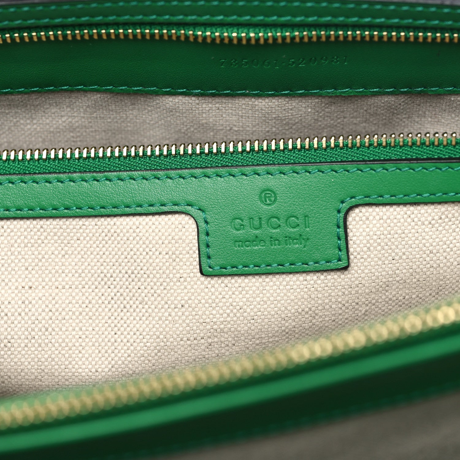 Gucci Calfskin GG Matelasse Tote Bag Bright Green 6 of 12