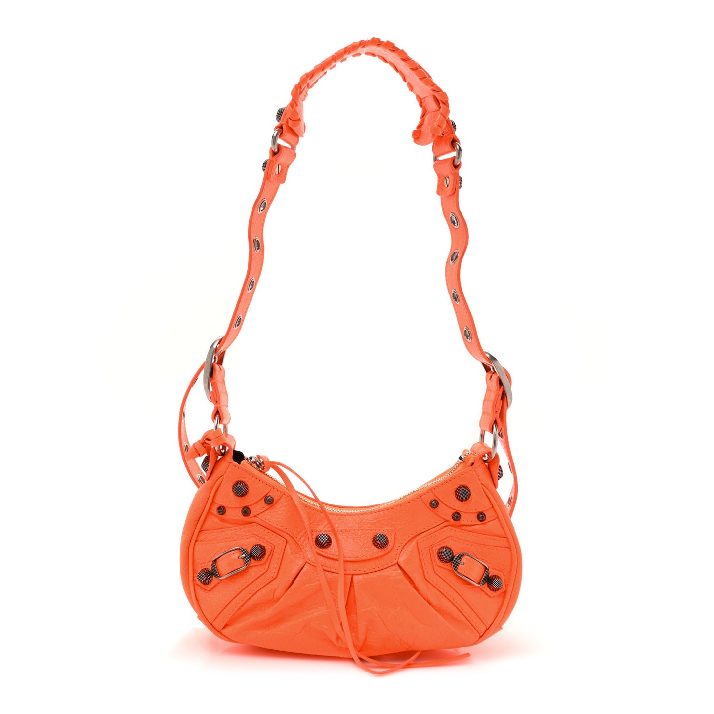 Agneau Arena Le Cagole Shoulder Bag XS Orange