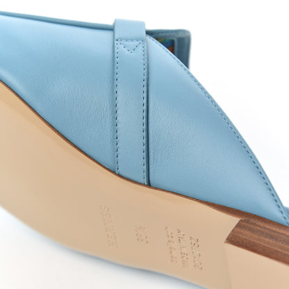 Hermes Calfskin Oz Mules 38.5 Ciel 8 of 11