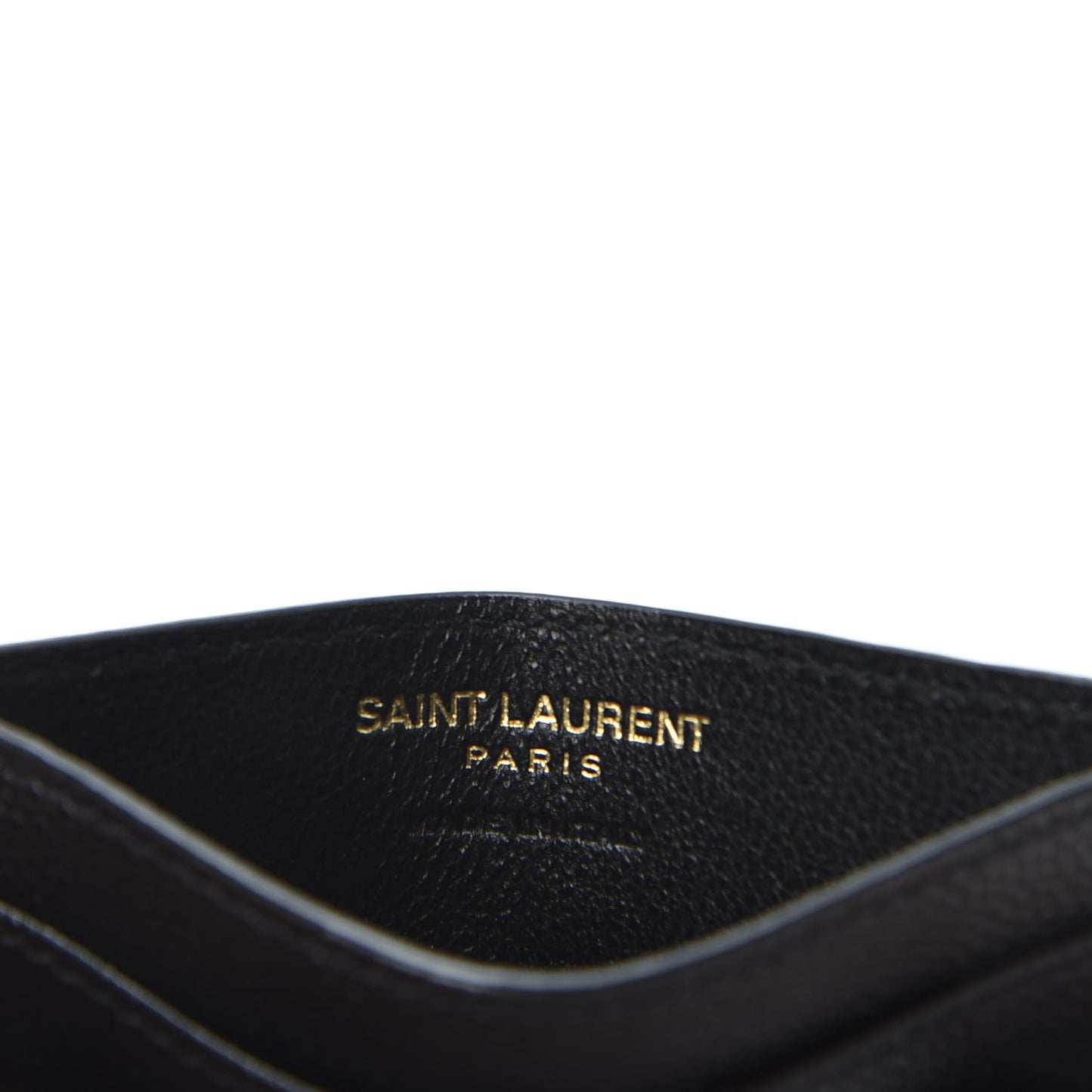 Grain De Poudre Matelasse Chevron Monogram Credit Card Case Black