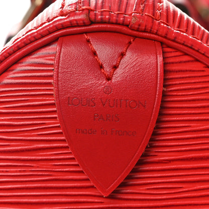 Louis Vuitton Epi Speedy 25 Rouge 7 of 13