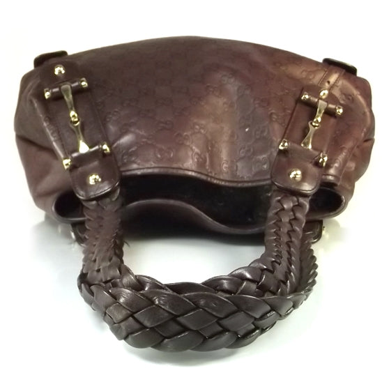 Guccissima Leather Pelham Chocolate Brown