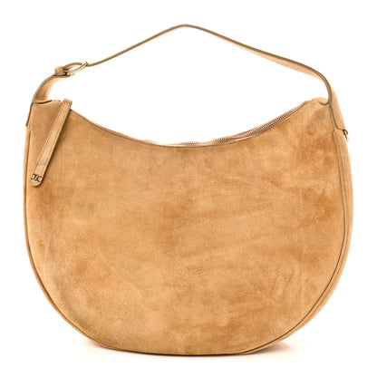 Celine Suede Calfskin Large Lulu Shoulder Bag Beige 1 of 11