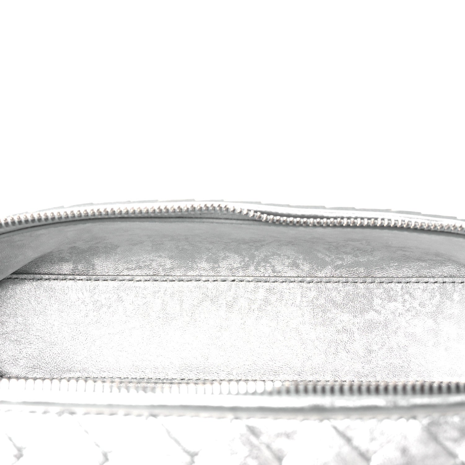 Bottega Veneta Laminated Nappa Intrecciato Bang Bang Vanity Case Silver 5 of 11