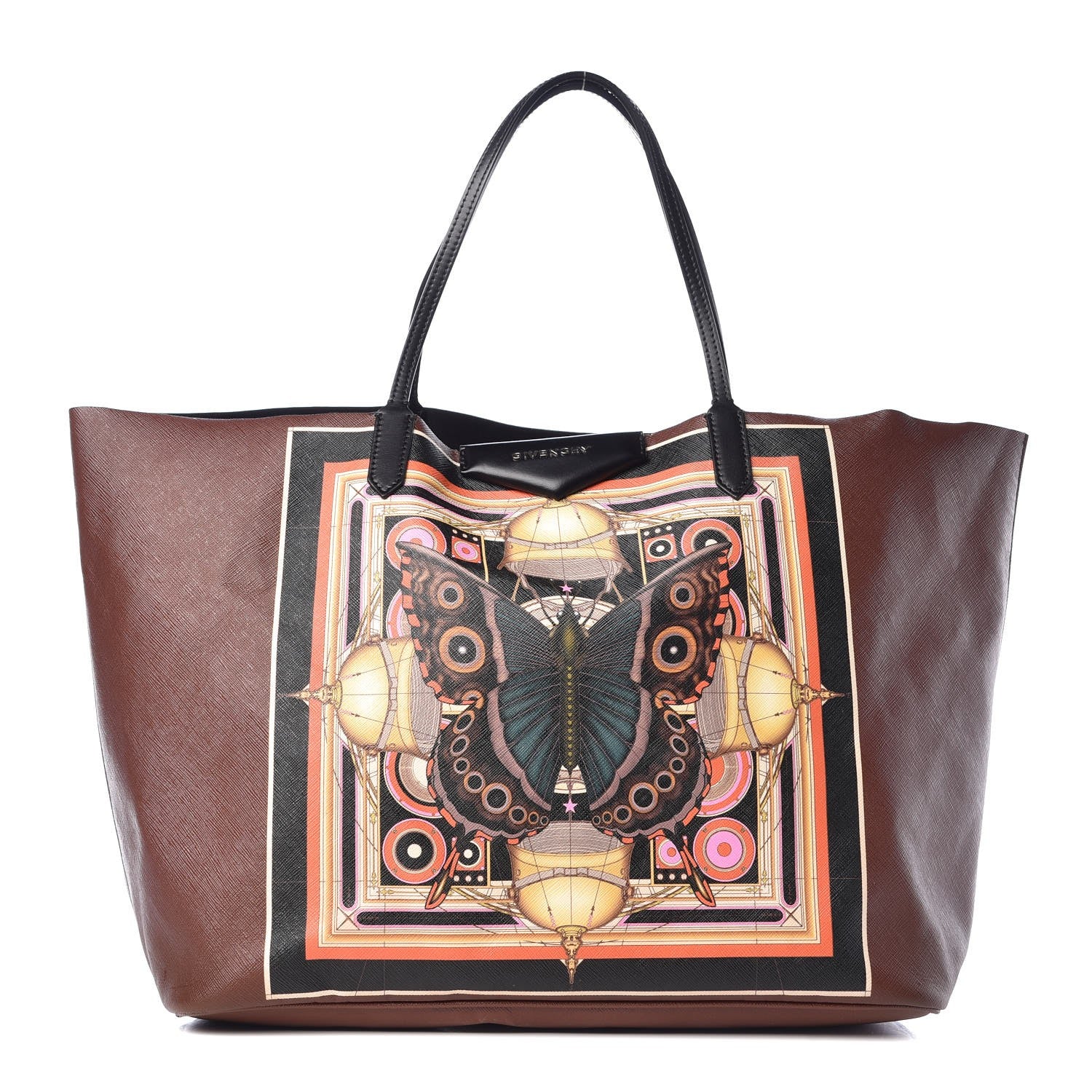 Givenchy Coated Canvas Butterfly Print Large Antigona Tote 1 of 9