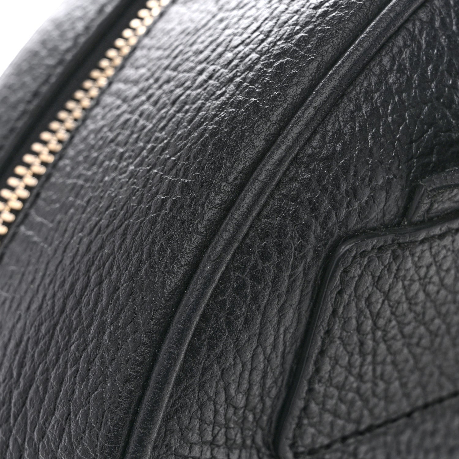 Gucci Pebbled Calfskin Soho Chain Backpack Black 13 of 15