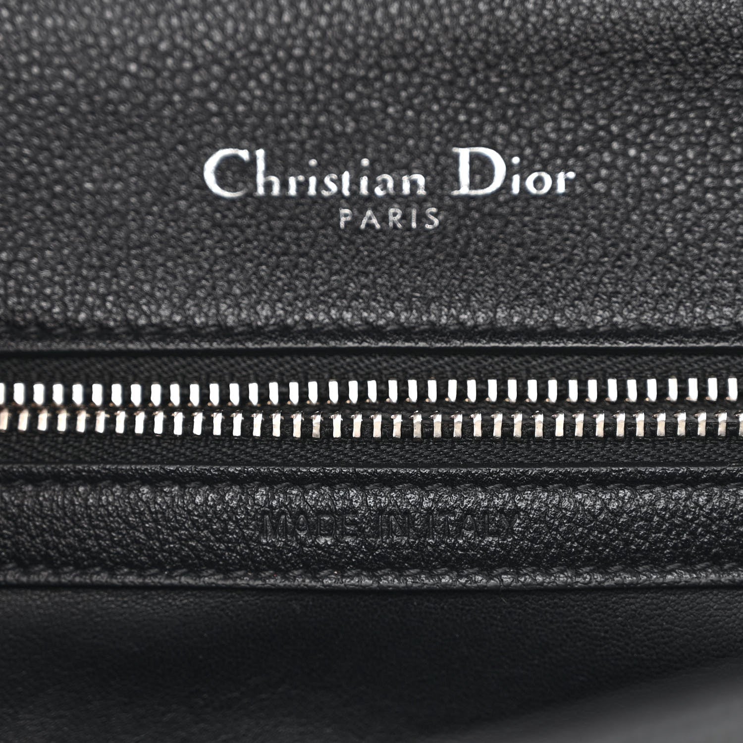 Christian Dior Grained Calfskin Perforated Diorama Flap Bag Black 6 of 13