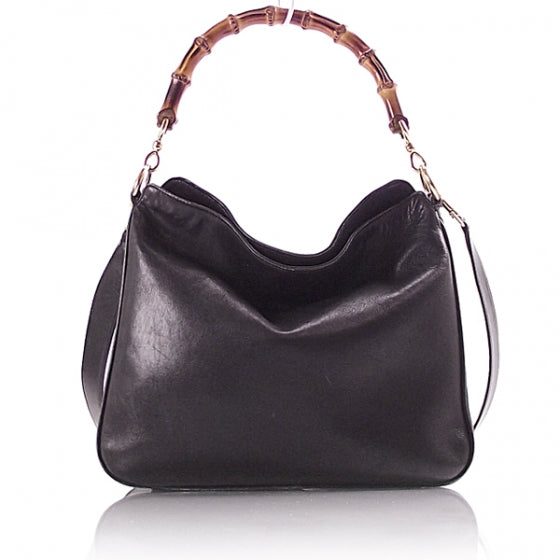 Gucci Leather Bamboo Hobo Black 1 of 11