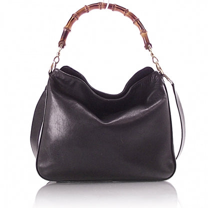 Gucci Leather Bamboo Hobo Black 1 of 11