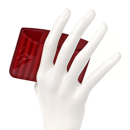 Louis Vuitton Vernis Rayures Mirror Case Pomme D'Amour 2 of 9