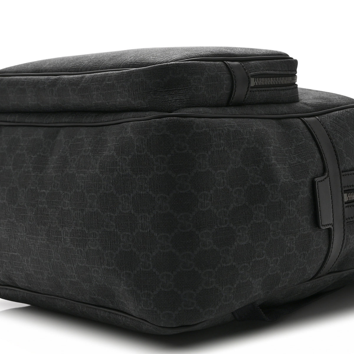 GG Supreme Monogram Medium Day Backpack Grey Black