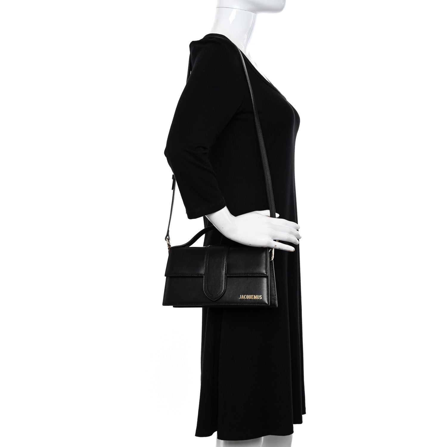 Jacquemus Smooth Calfskin Le Grand Bambino Black 2 of 13