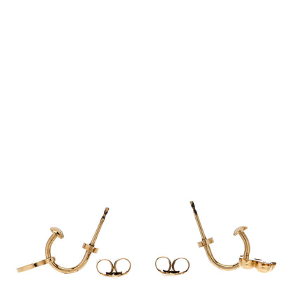 Louis Vuitton Brass Blooming Earrings Gold 4 of 6