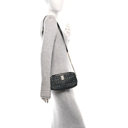 Burberry Lambskin Quilted Camera Bag Black 2 of 9