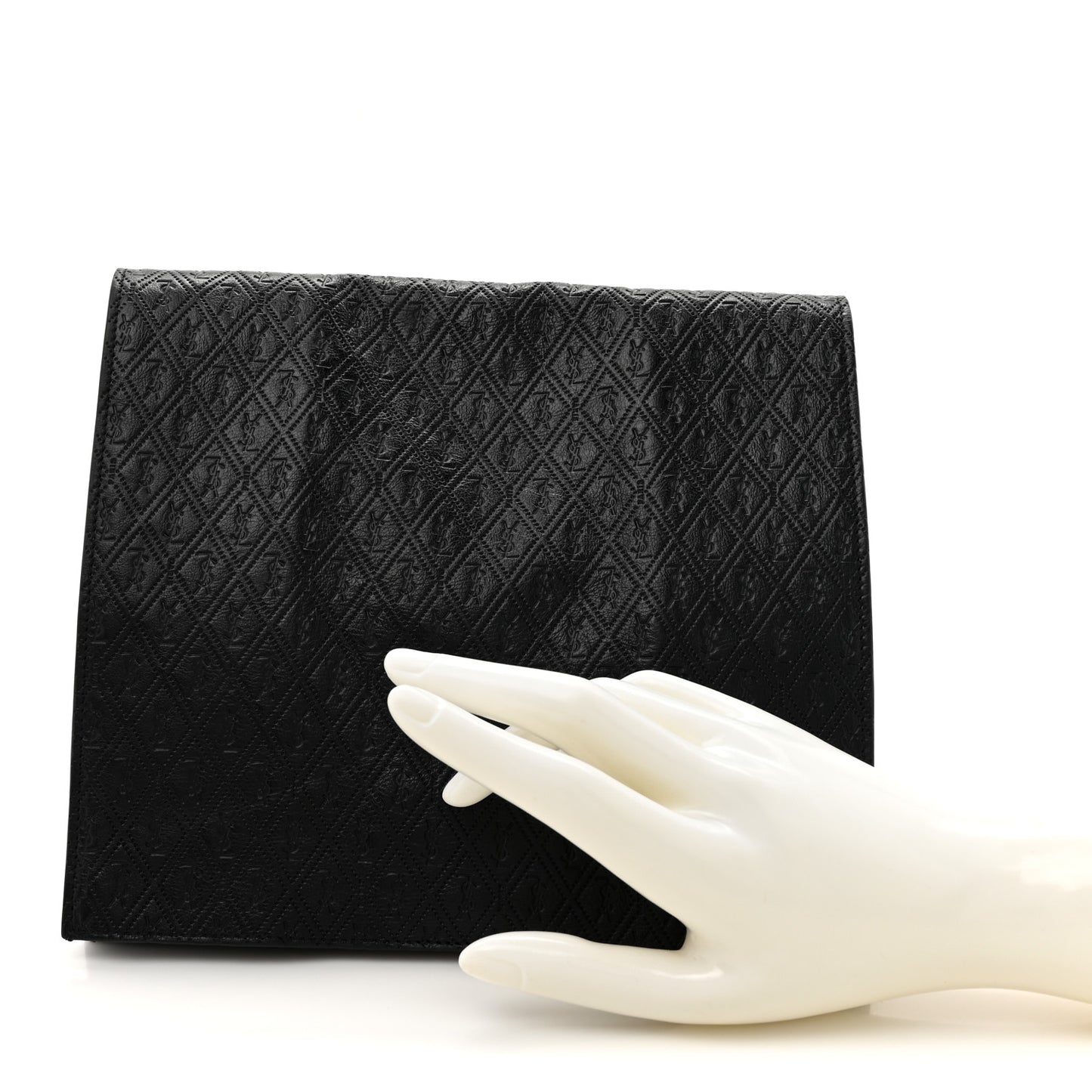 Calfskin Monogram Deli Paper Bag  Vintage Black