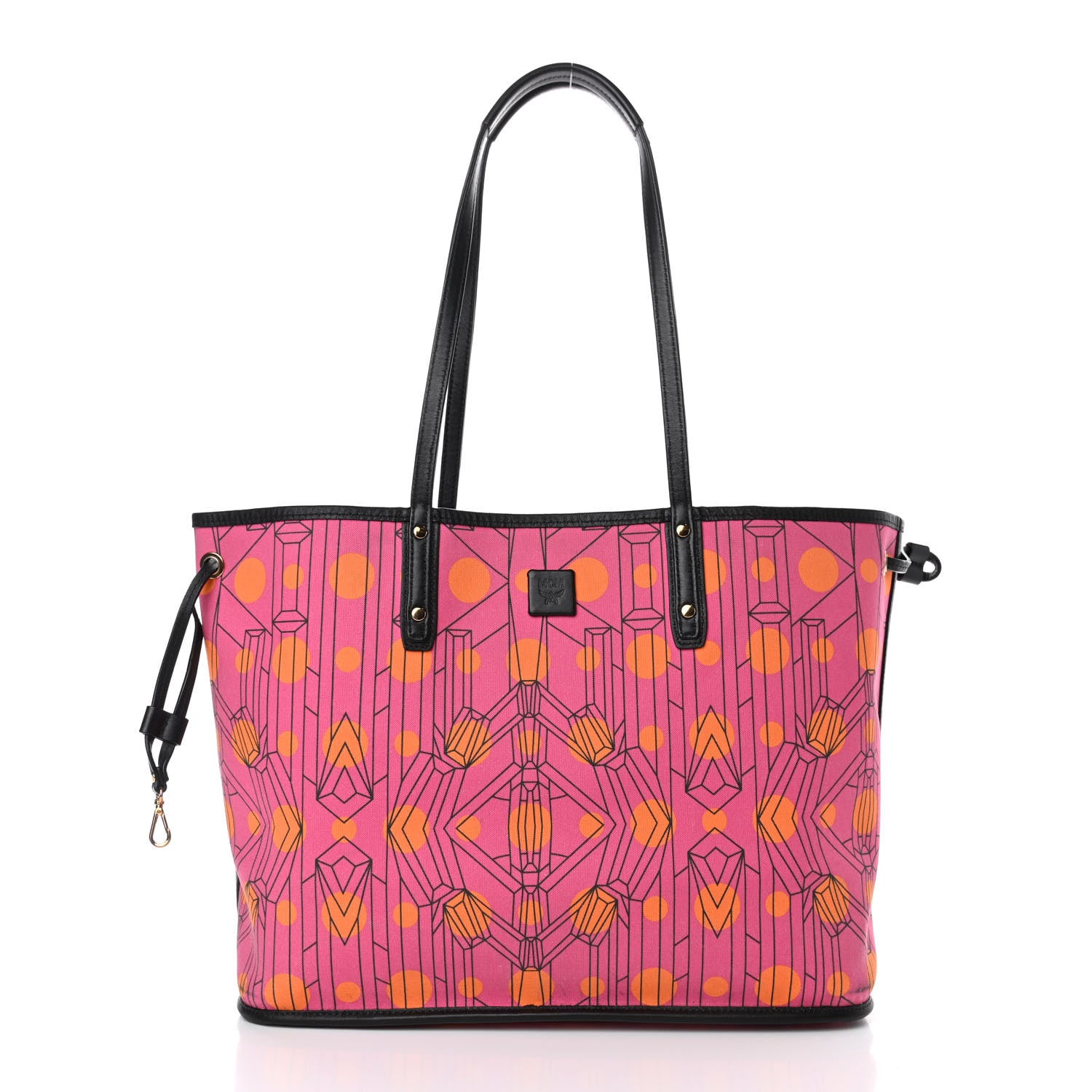 MCM Visetos Medium Reversible Liz Shopper Tote Pink 5 of 8